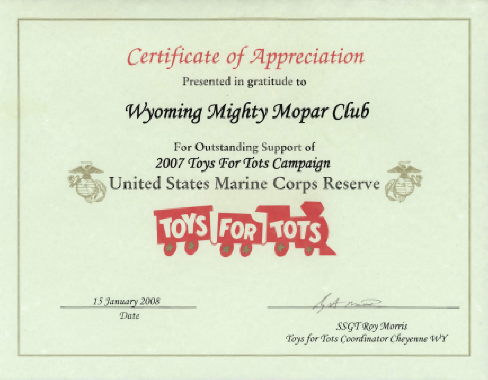 Toys for Tots 2007